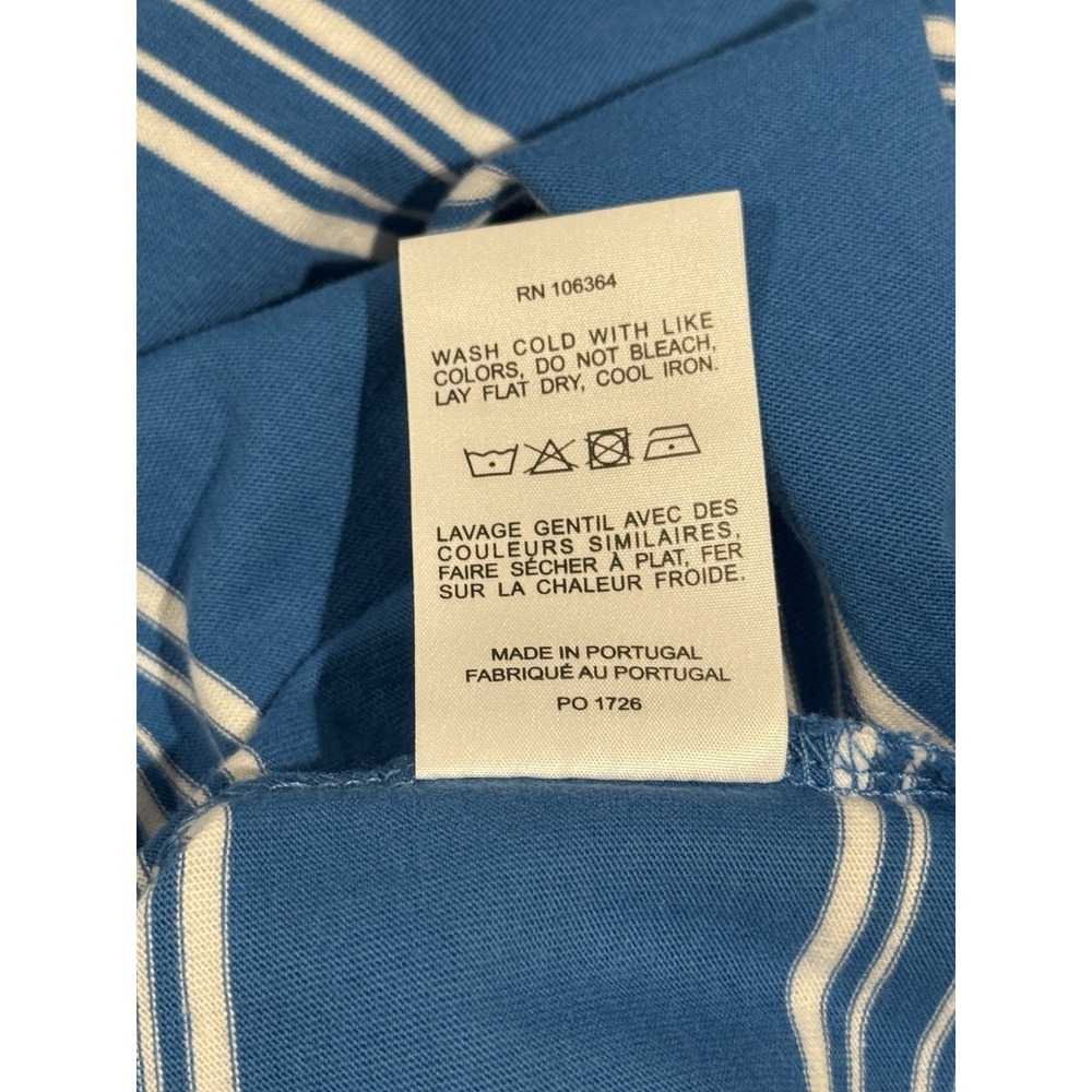 Kule The Modern Tee Women’s M White & Blue Striped Short Sleeve Casual Preppy - Picture 12 of 12